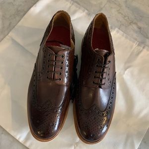 Grenson "Archie" Brown Dress Shoes, US12 NEW